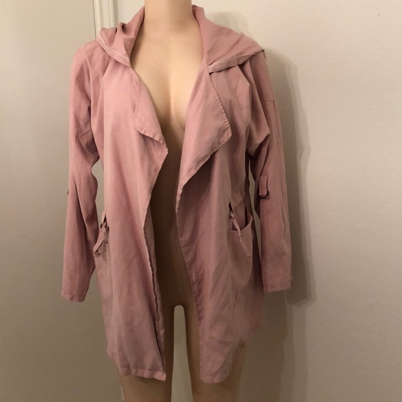 Jackets & Blazers - hooded trench-coat